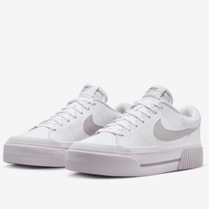 NEW! Nike Court Legacy Lift Platform Sneaker Mauve Purple Size 8.3